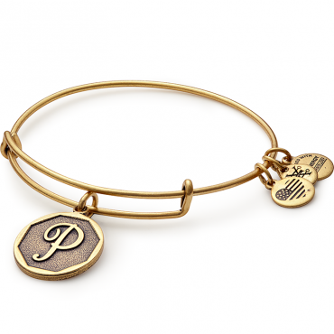 Initial P Charm Bangle