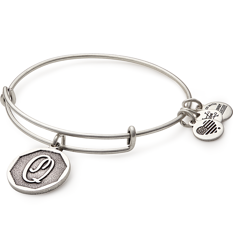 Initial Q Charm Bangle
