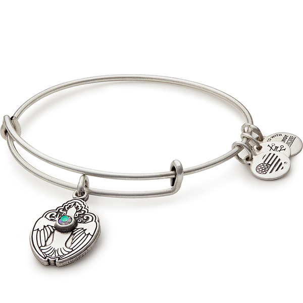 Crystal Dove Charm Bangle