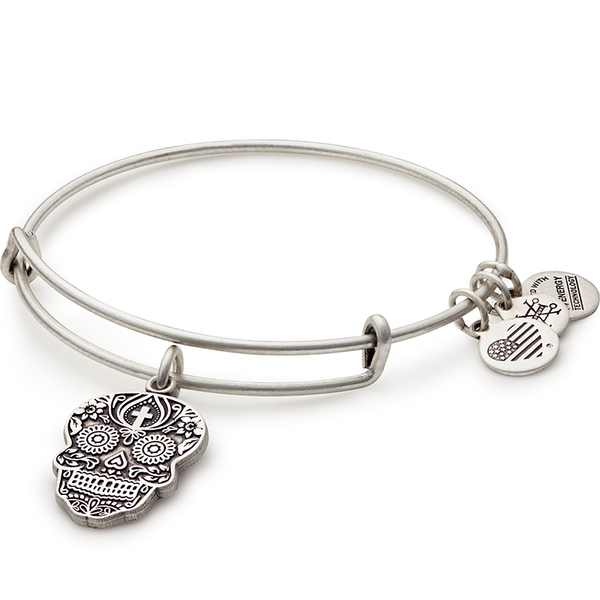 Calavera Charm Bangle