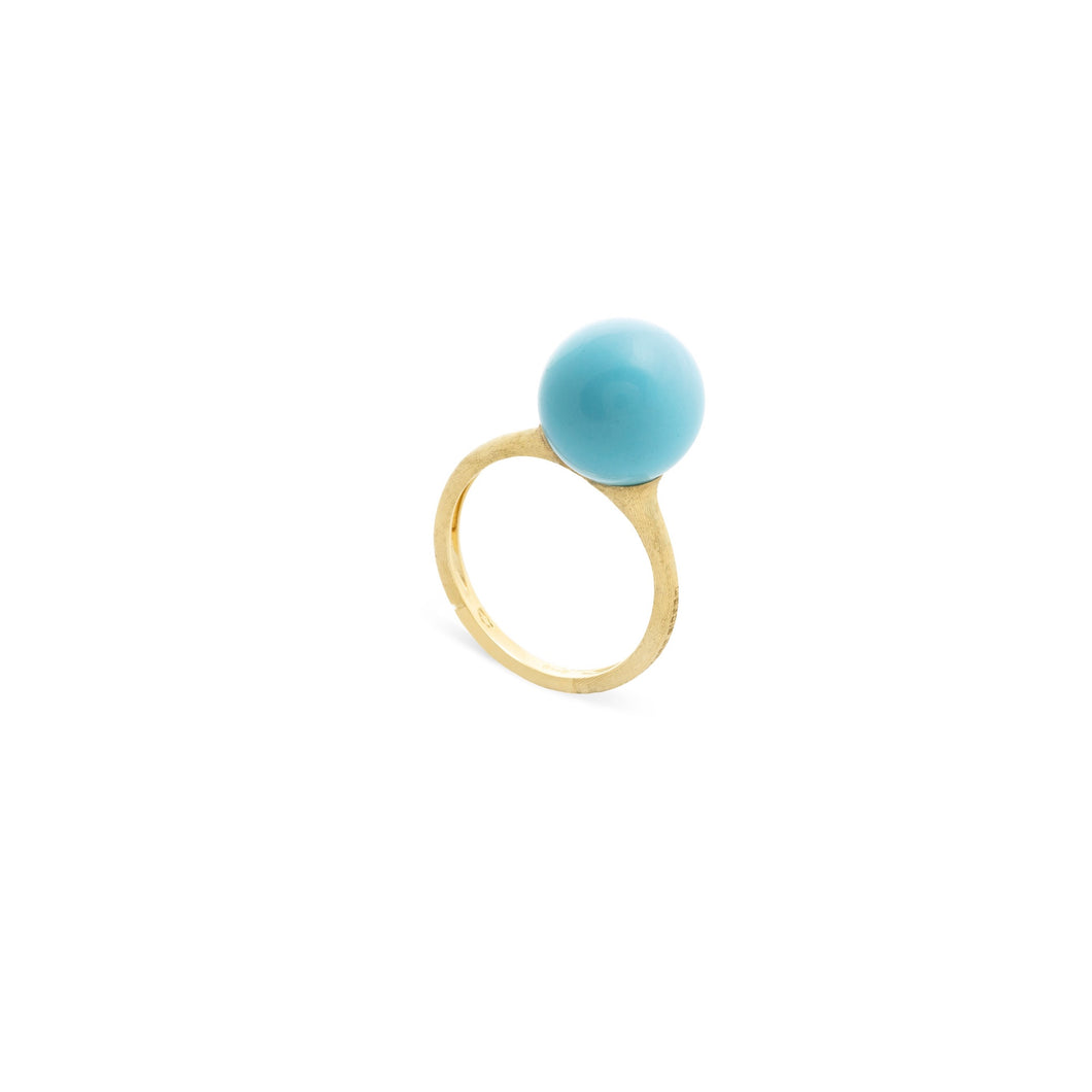 Africa Boules 18K Yellow Gold and Turquoise Ring