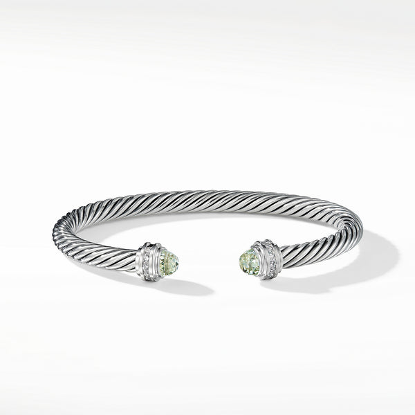 Bracelet with Prasiolite and Diamonds