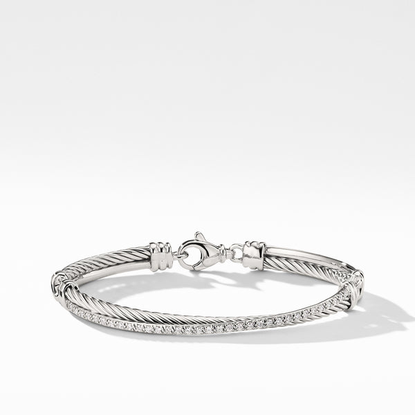 Crossover Bracelet with Diamonds