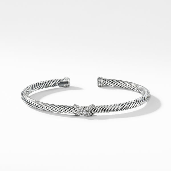 X Bracelet with Diamonds