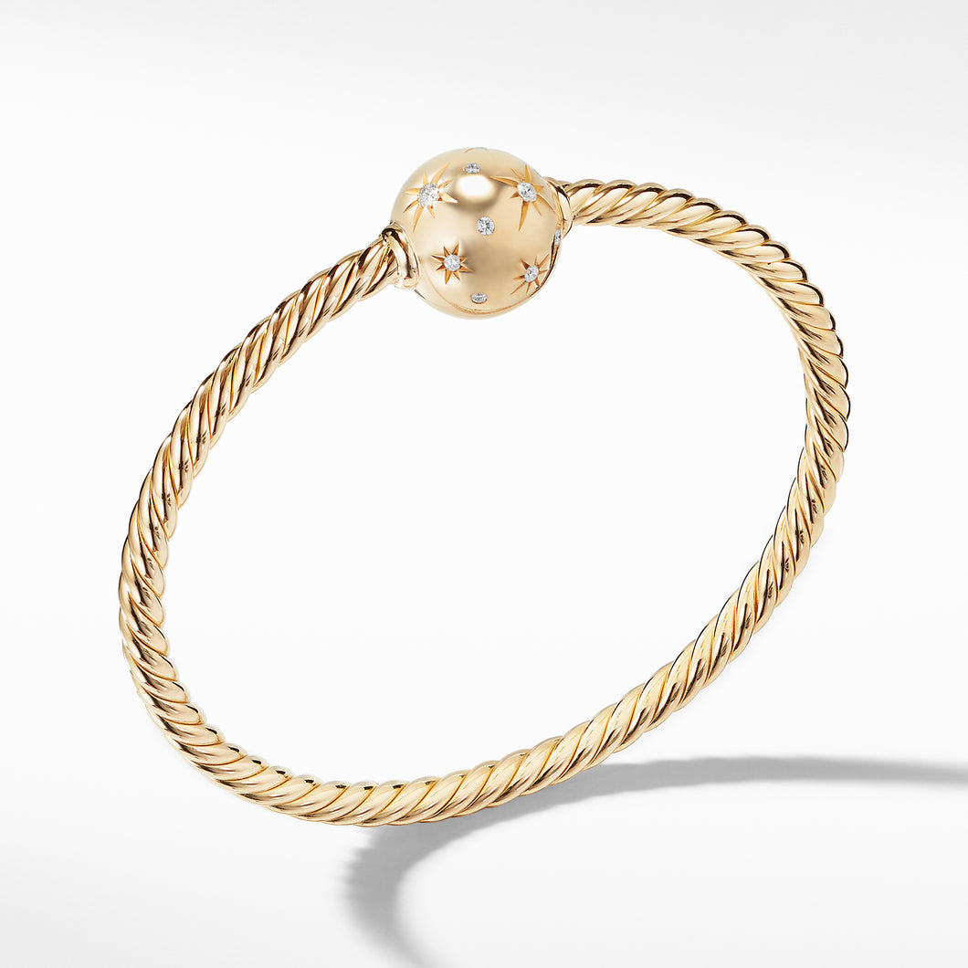 Solari Station Bracelet with Diamonds in 18K Gold
