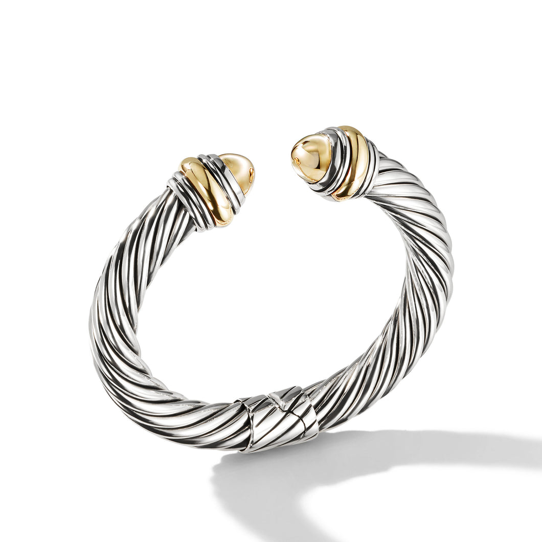 Cable Classics Collection Bracelet with Bonded Yellow Gold and 14K Gold