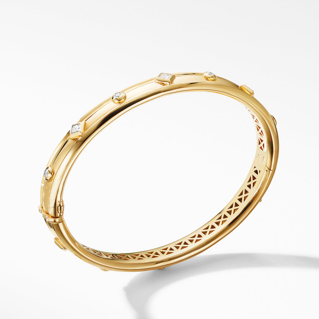Modern Renaissance Bracelet in 18K Yellow Gold with Diamonds
