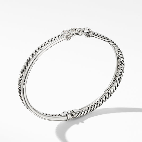 Two-Row Buckle Bracelet with Diamonds