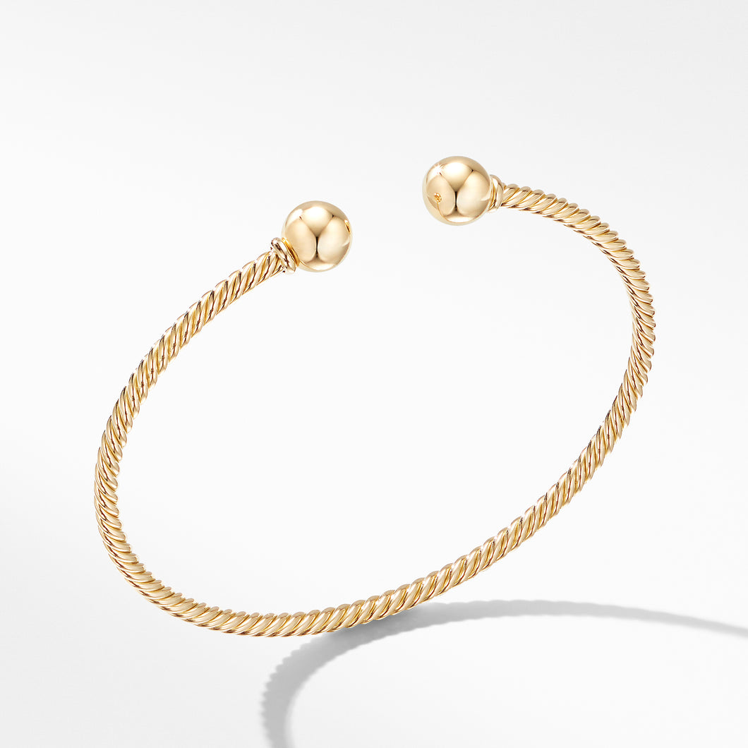 Solari Bead Bracelet in 18K Yellow Gold with Gold Domes