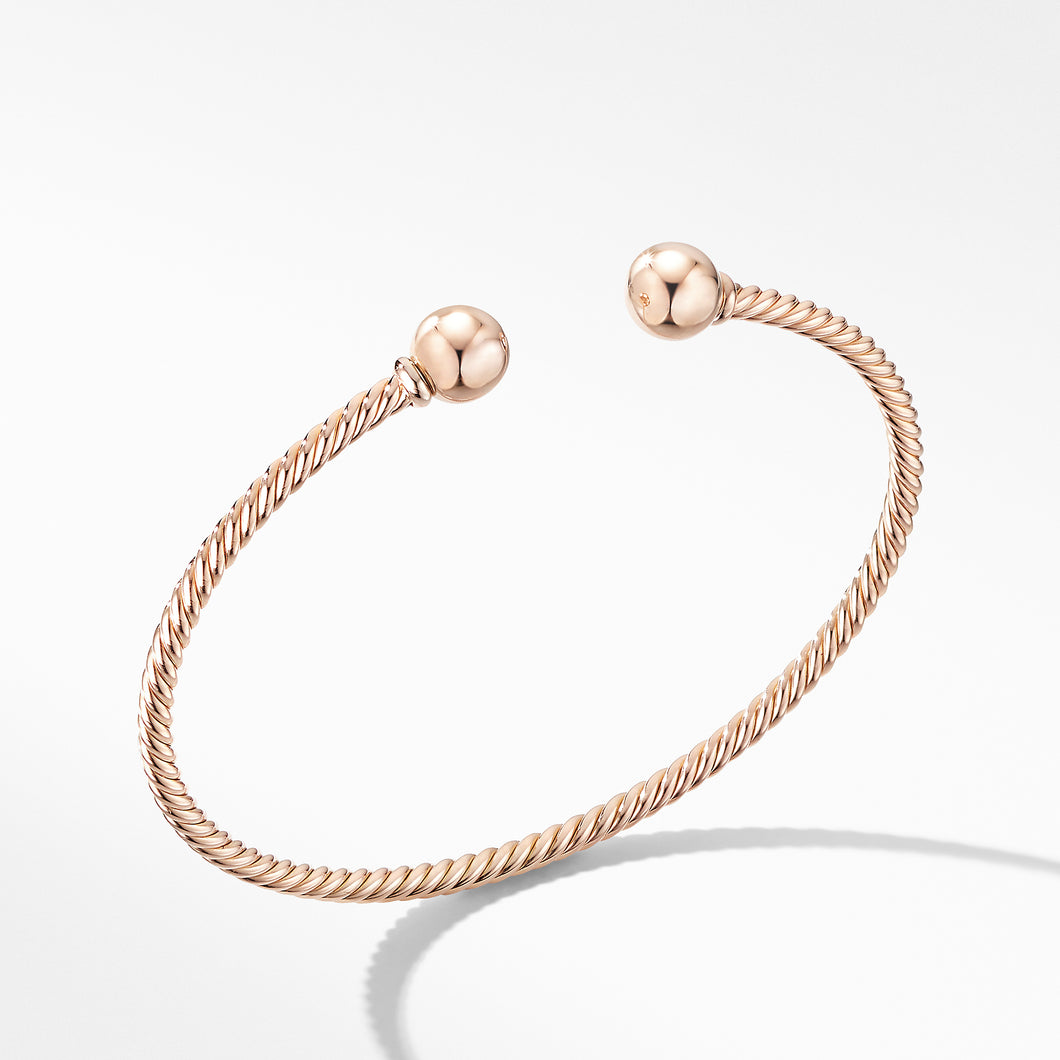 Solari Bracelet in 18K Rose Gold with Gold Domes