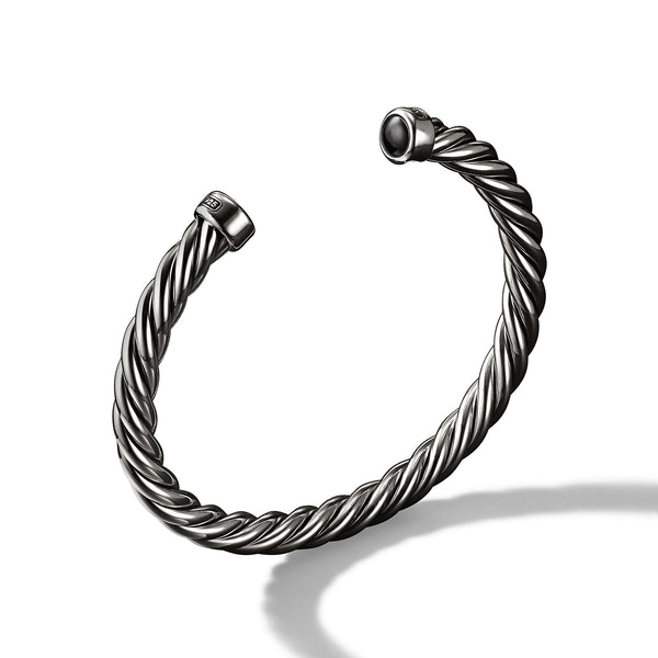 Cuff Bracelet with Black Onyx