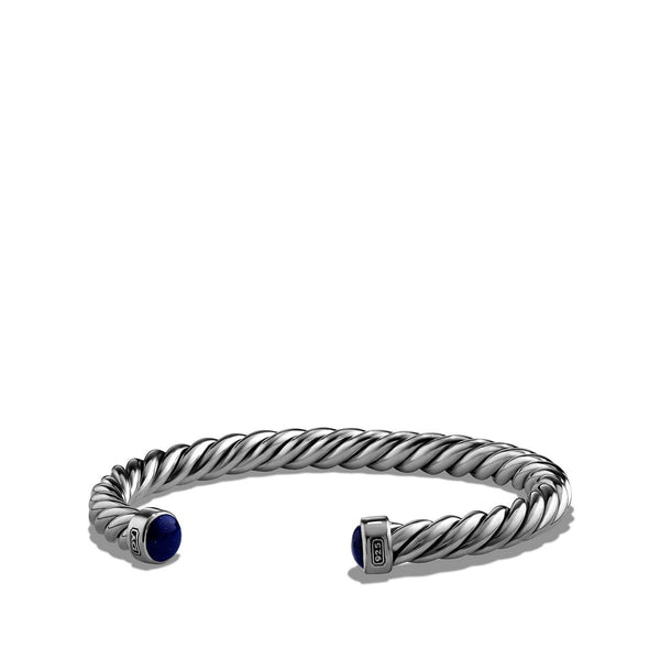 Cuff Bracelet with Lapis Lazuli