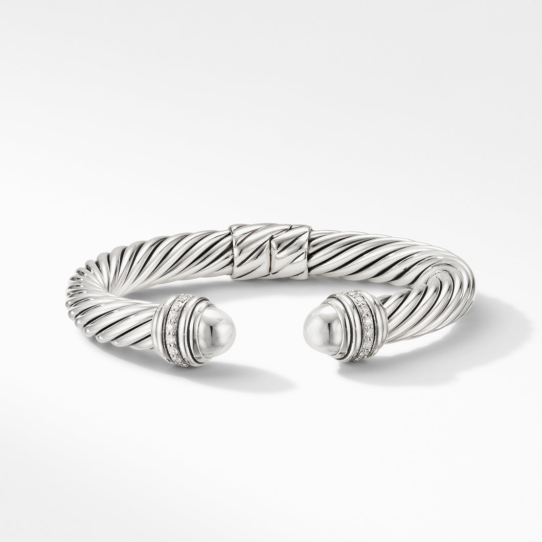 Cable Bracelet with Diamonds