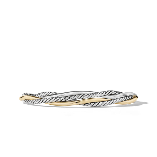 Petite Infinity Bracelet in Sterling Silver with 14K Yellow Gold