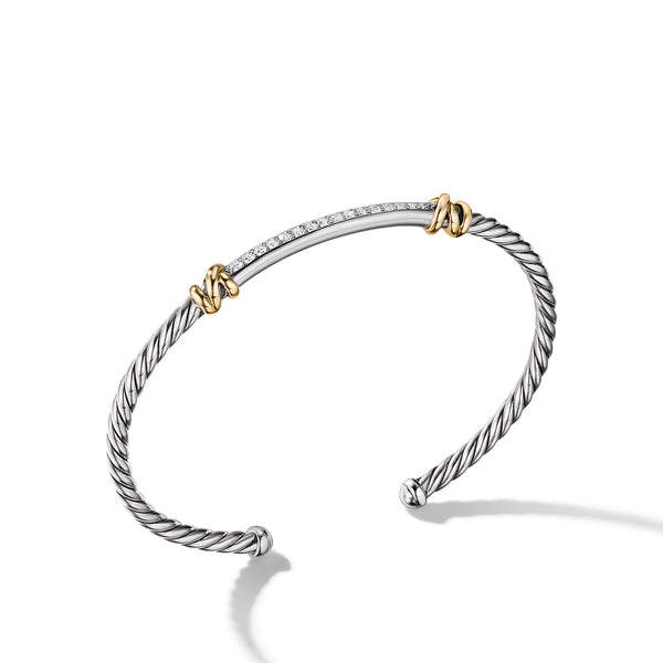 Petite Helena Two Station Wrap Bracelet with 18K Yellow Gold with Diamonds