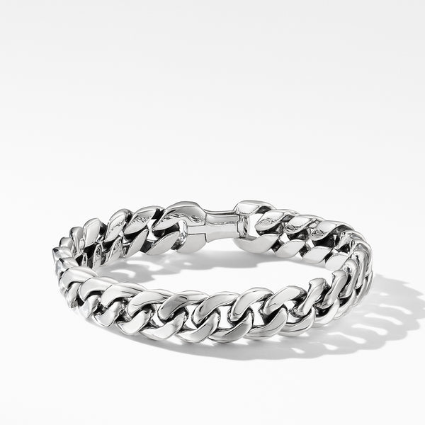 Curb Chain Bracelet in Sterling Silver