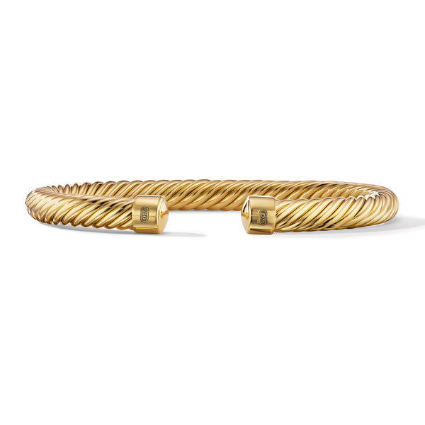 Cable Cuff Bracelet in 18K Yellow Gold