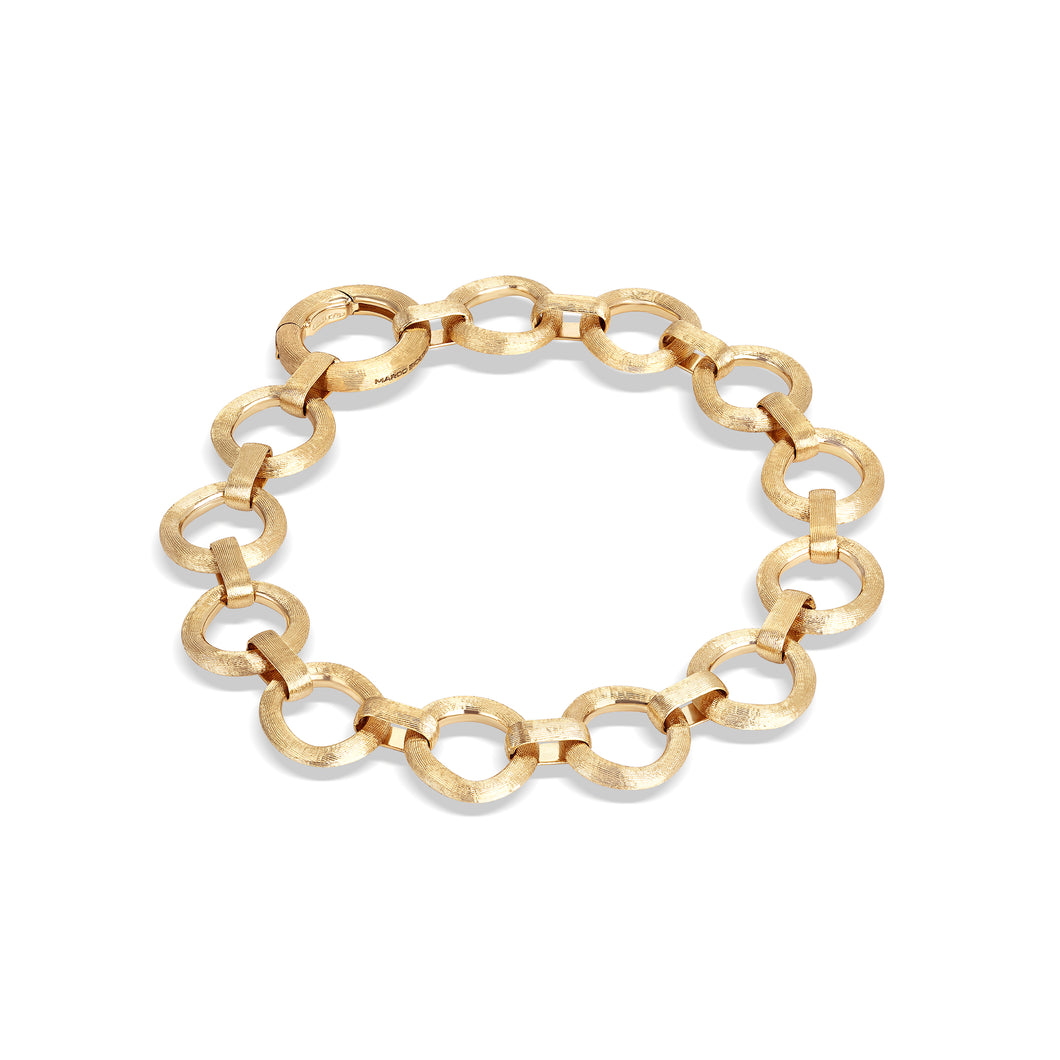 Jaipur Collection 18K Yellow Gold Flat Link Bracelet