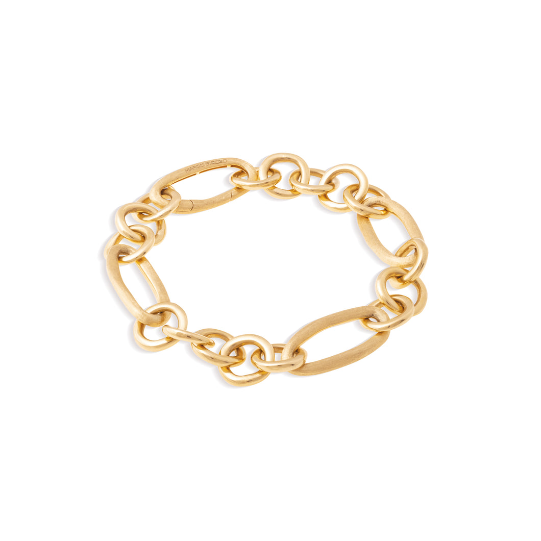 Jaipur Link Collection 18K Yellow Gold Mixed Link Bracelet