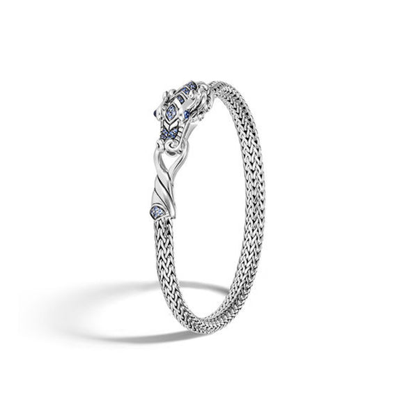 Women's Naga Station Bracelet with Blue Sapphire