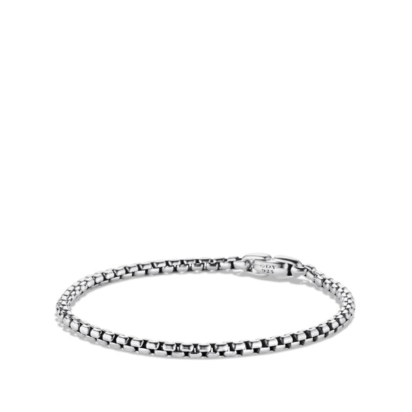 Box Chain Bracelet in Sterling Silver