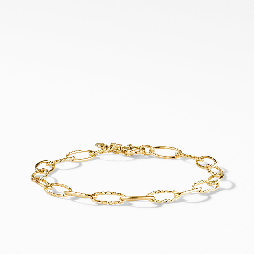 Stax Oval Link Bracelet in 18K Yellow Gold