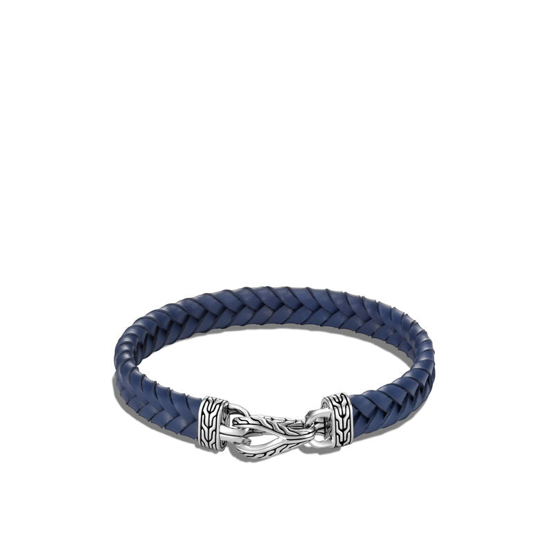 Asli Classic Chain Link Station Bracelet, Leather