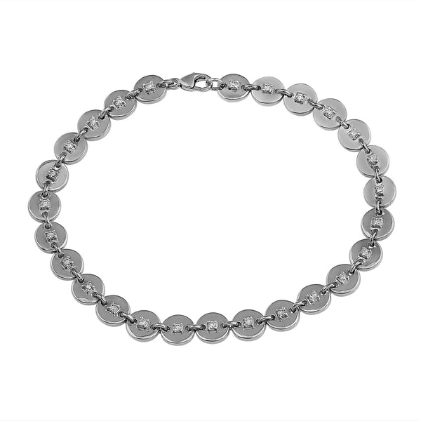 Phoenix Lab-Grown Diamond Disk Bracelet - Sterling Silver (.50 ct. tw.)