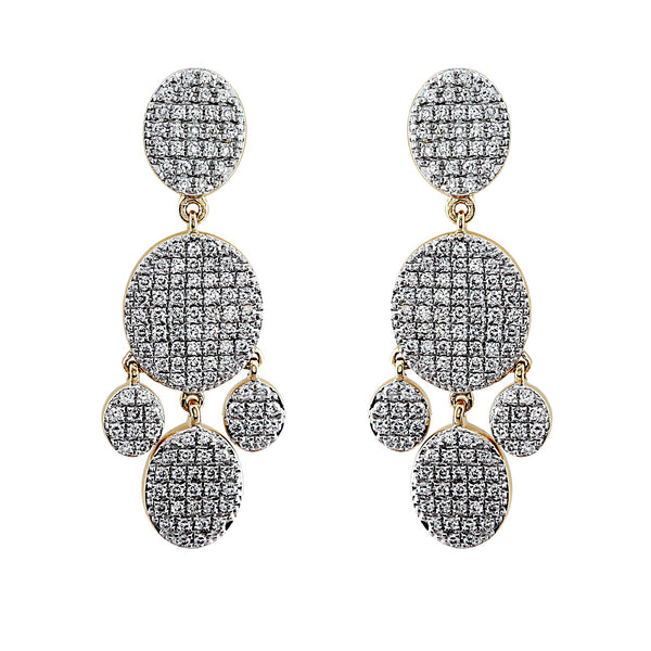 Blaze Lab-Grown Diamond Chandelier Earrings - 14k Gold Over Sterling Silver (1.79 ct. tw.)