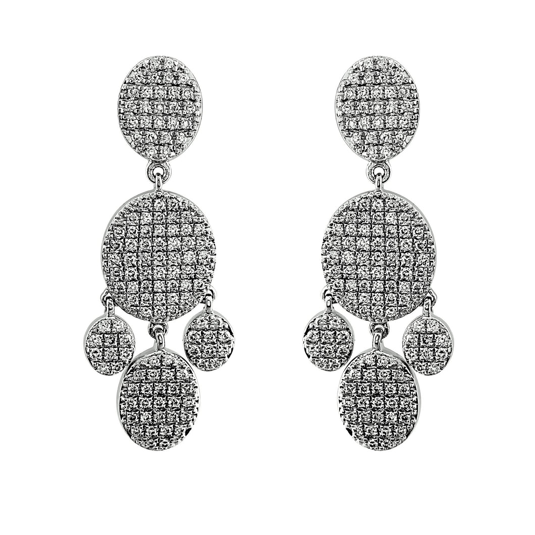 Blaze Lab-Grown Diamond Chandelier Earrings - Sterling Silver (1.79 ct. tw.)