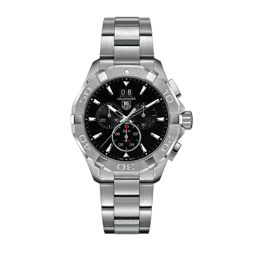 TAG Heuer Aquaracer Calibre 16 Automatic Mens Black Steel Chronograph