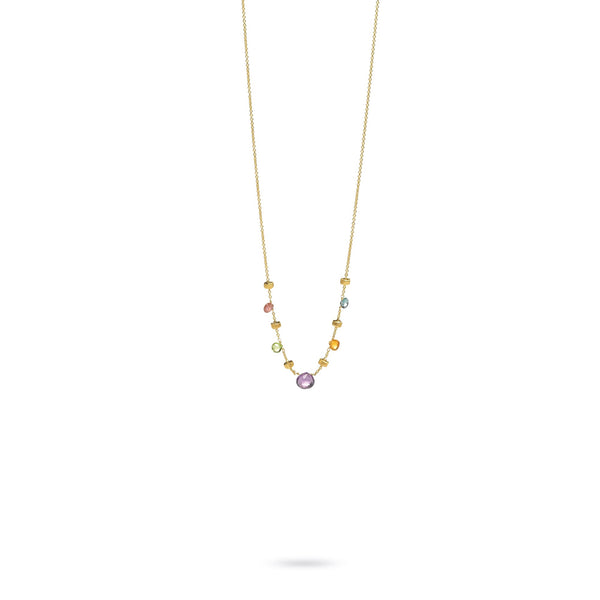 18K Yellow Gold & Mixed Stone Paradise Necklace