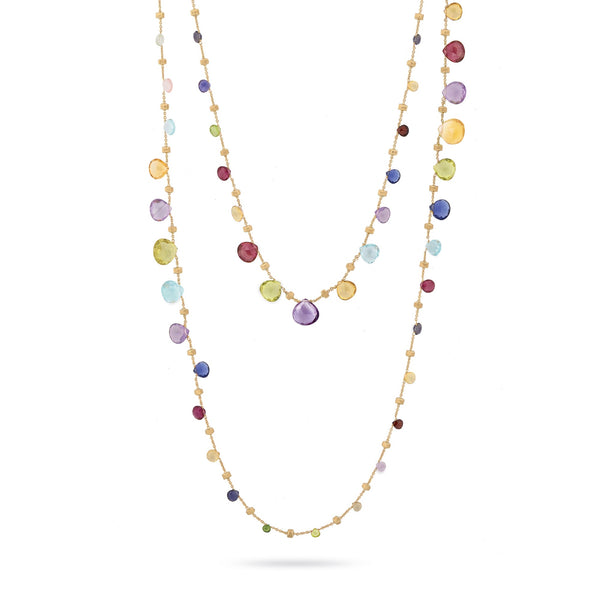 18K Yellow Gold & Mixed Stone Necklace