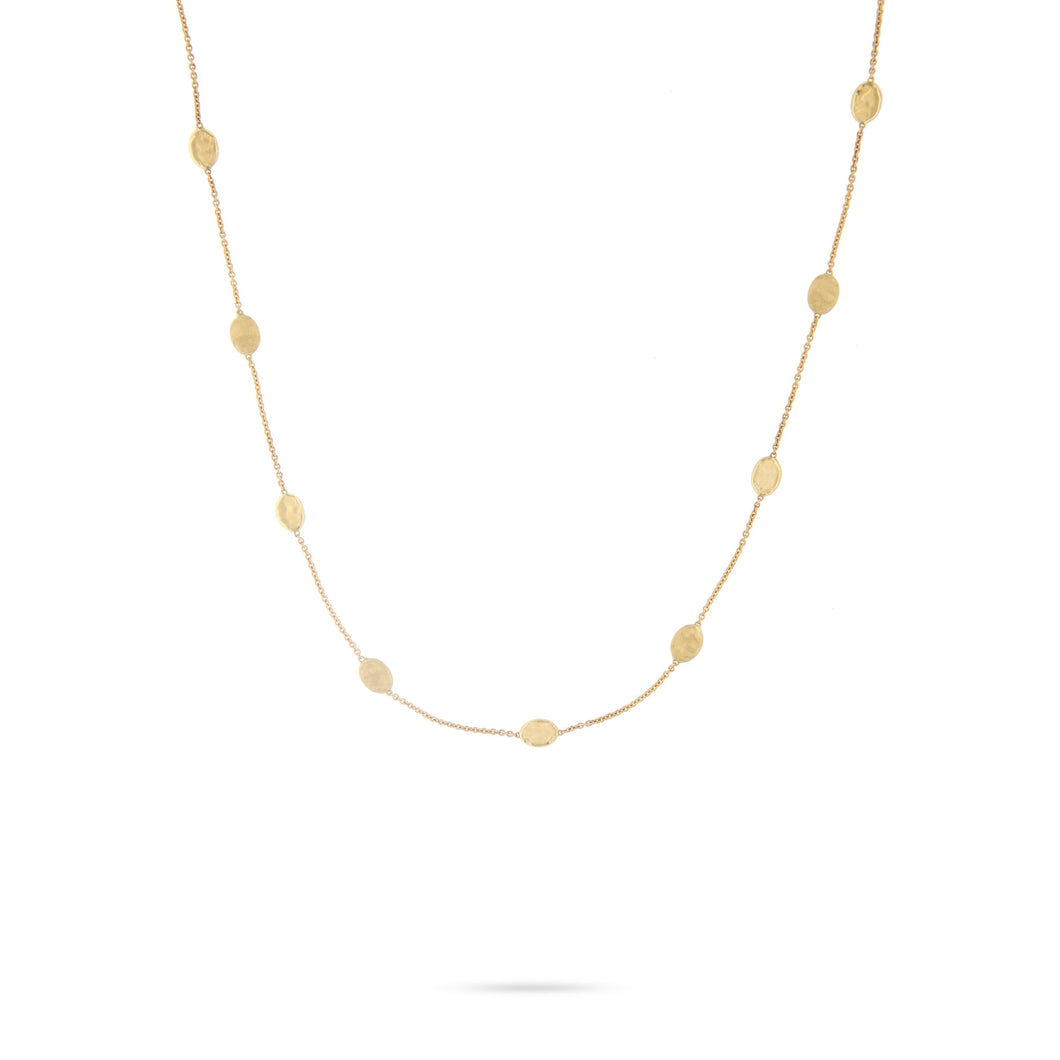 18K Yellow Gold Bead Necklace
