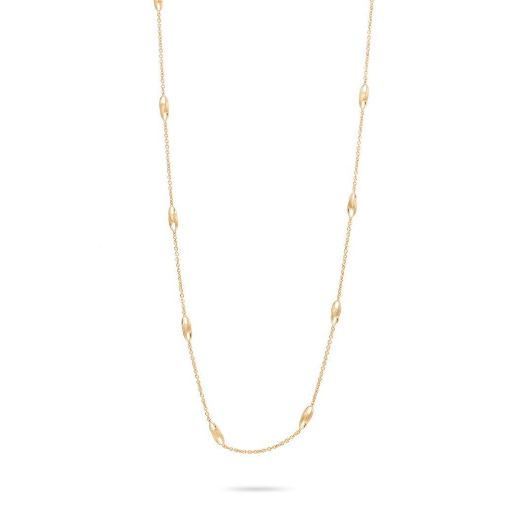 18K Yellow Gold Long Link Necklace