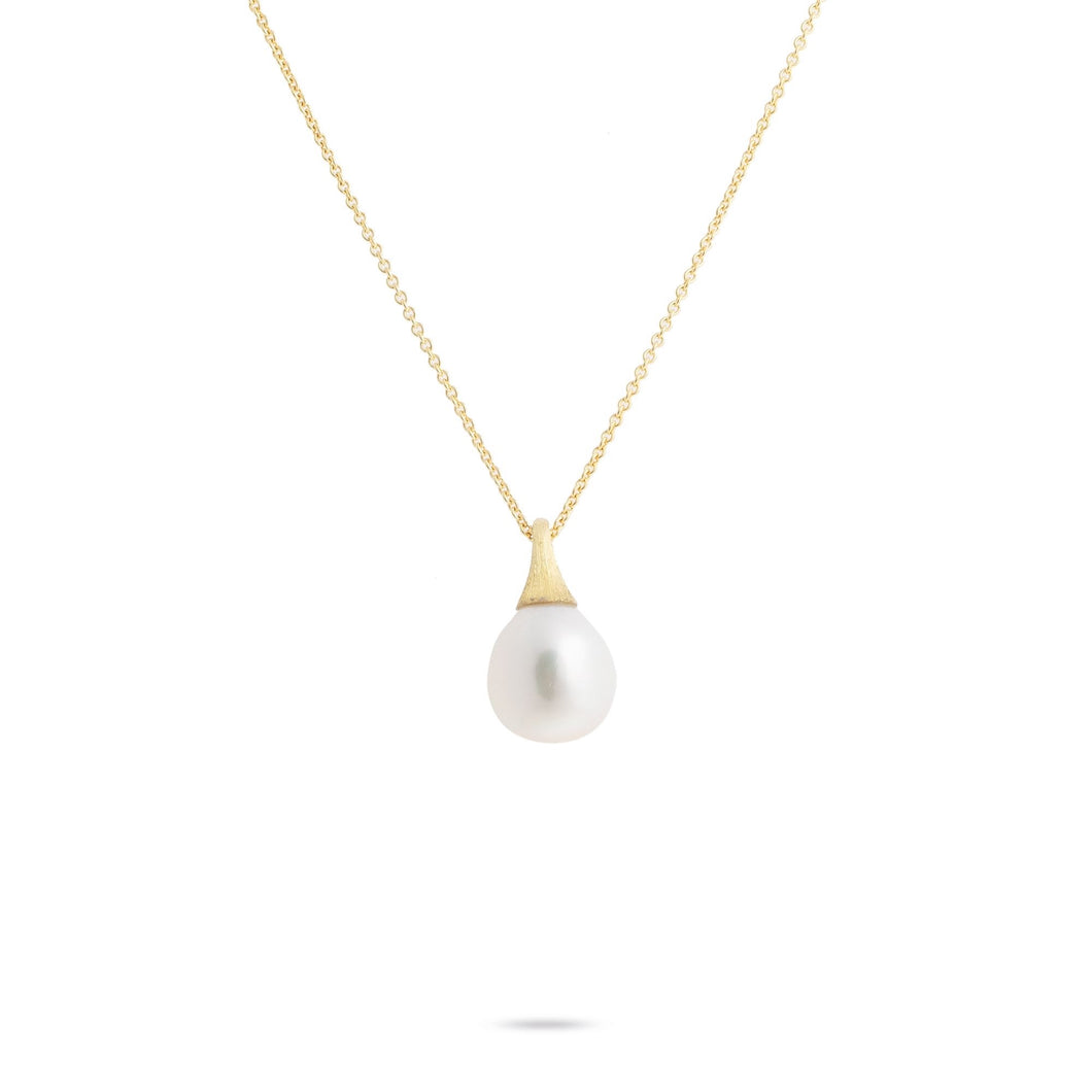 Africa Boule 18K Yellow Gold and Pearl Pendant