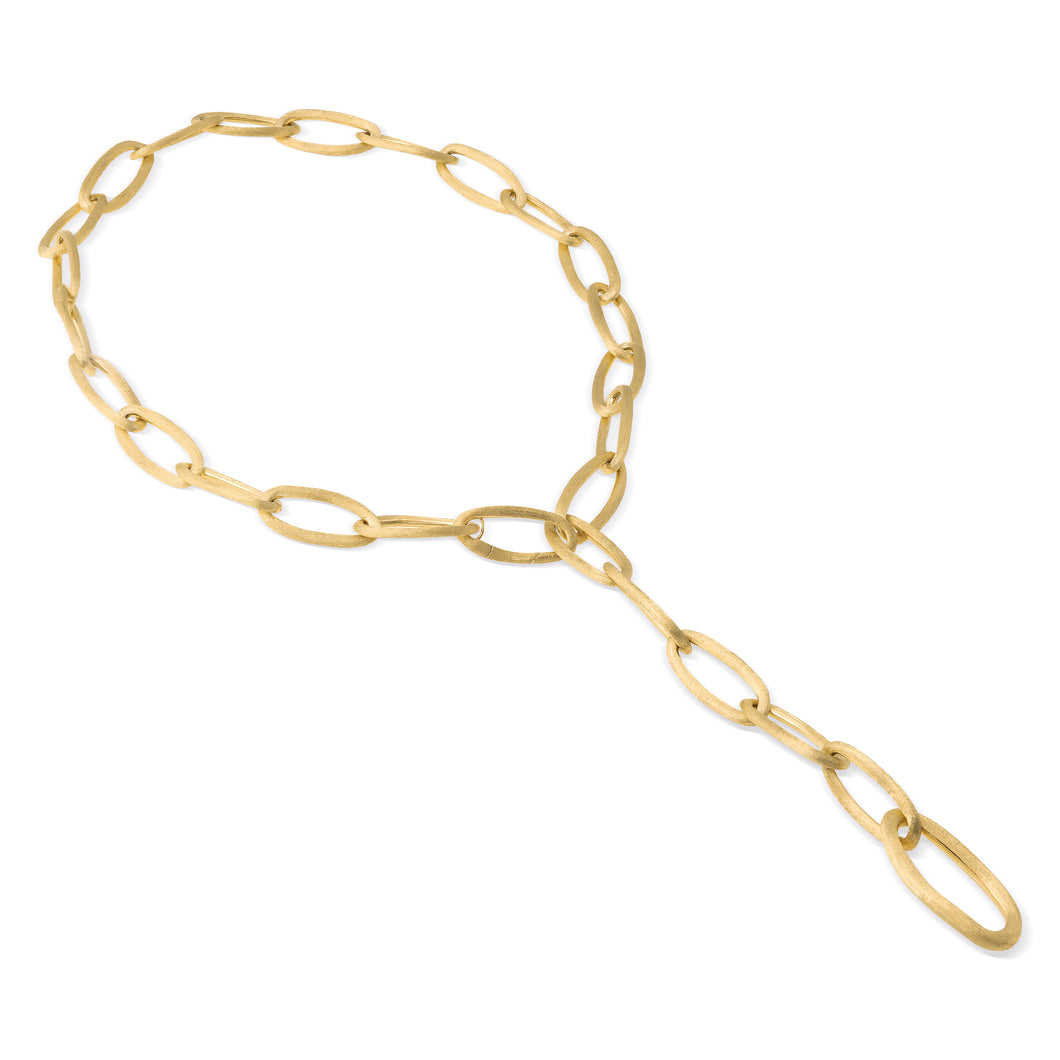Jaipur Link Collection 18K Yellow Gold Oval Link Convertible Lariat Necklace