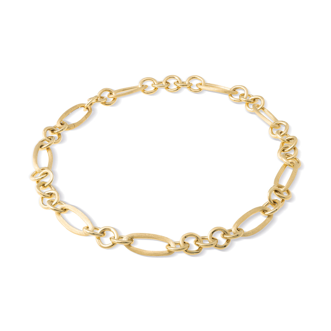 Jaipur Link Collection 18K Yellow Gold Mixed Link Necklace