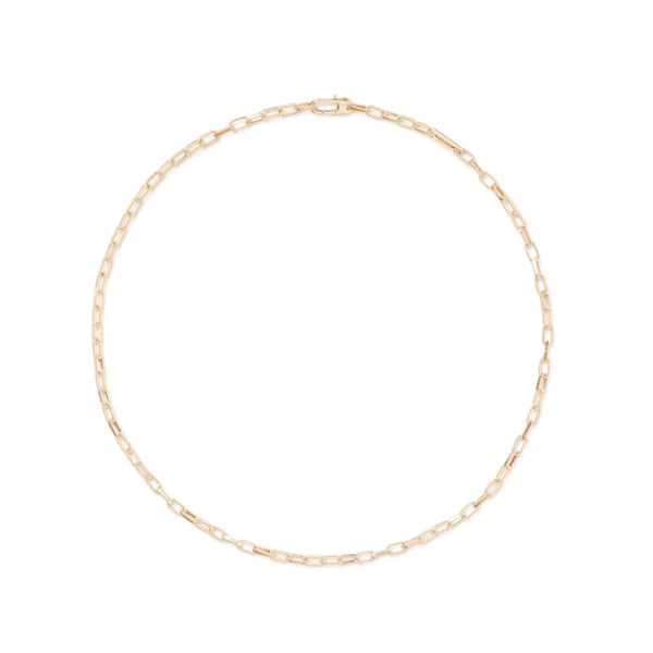 Uomo Collection 18K Yellow Gold Coil Station Link Necklace