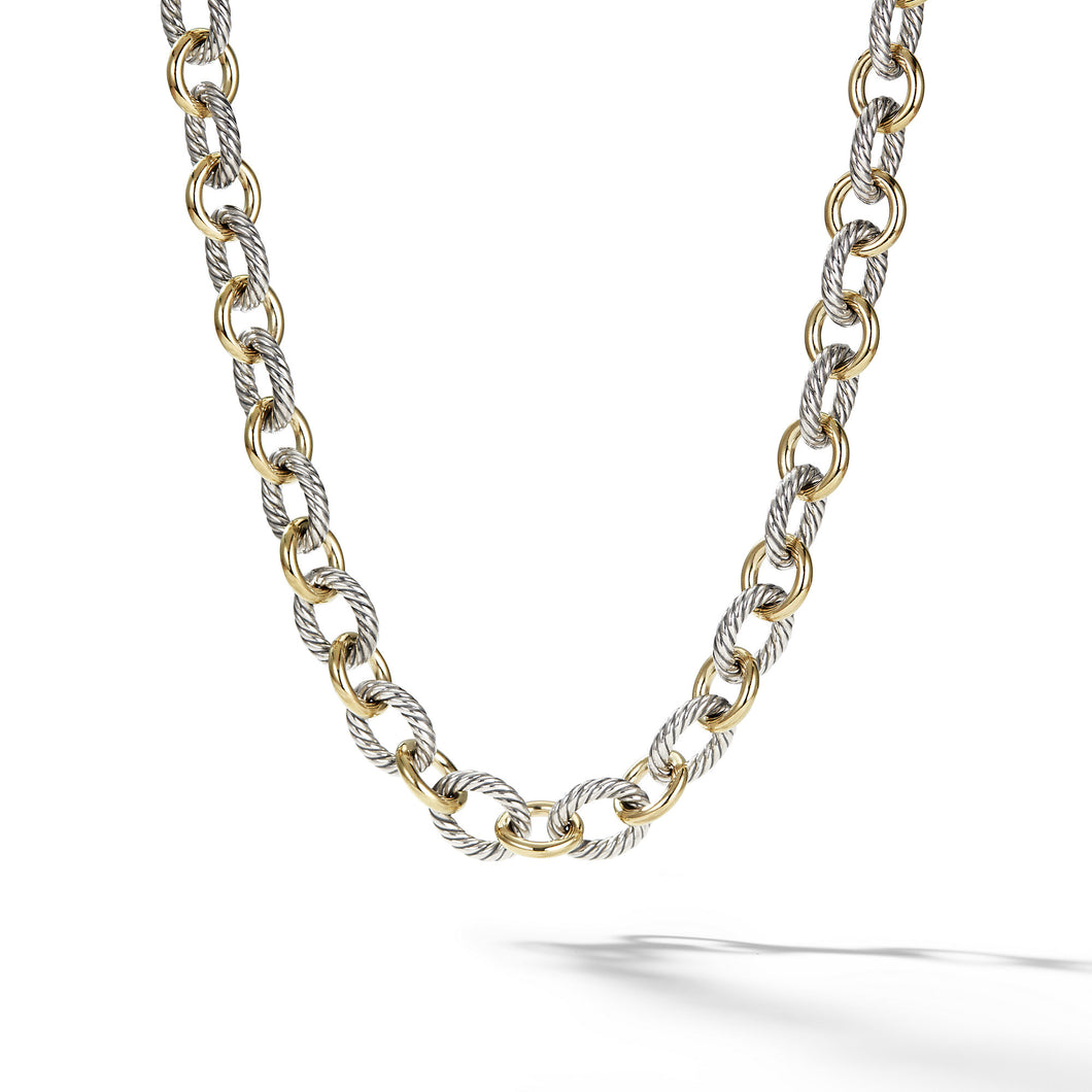 Chain Necklace with 18K Yellow Gold