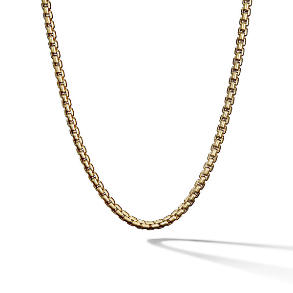 Medium Box Chain Necklace in 18K Gold, 3.6mm