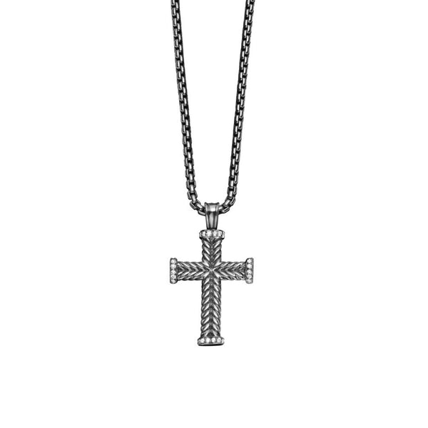 Chevron Cross with Diamonds