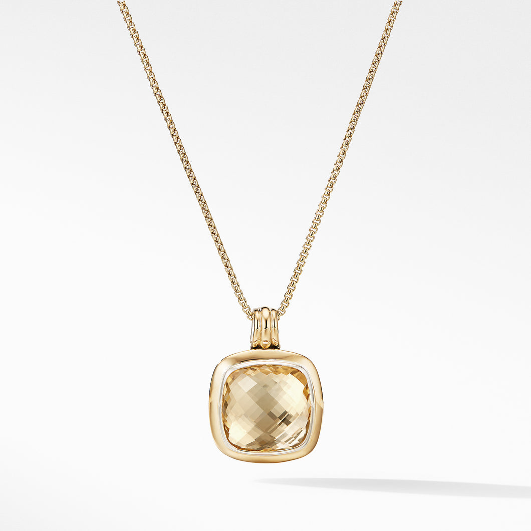 Albion Pendant with 18K Gold and Champagne Citrine
