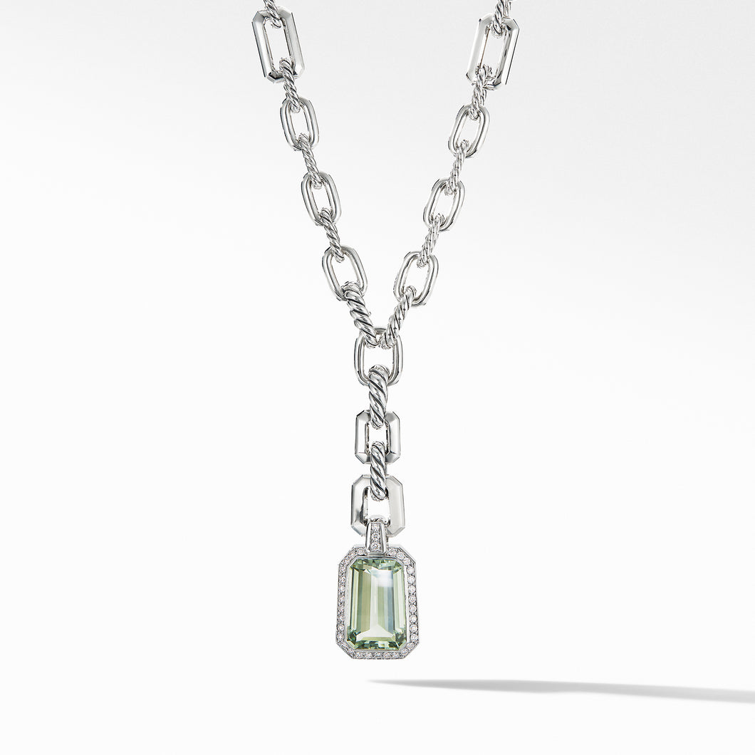 Stax Drop Prasiolite and Diamond Enhancer
