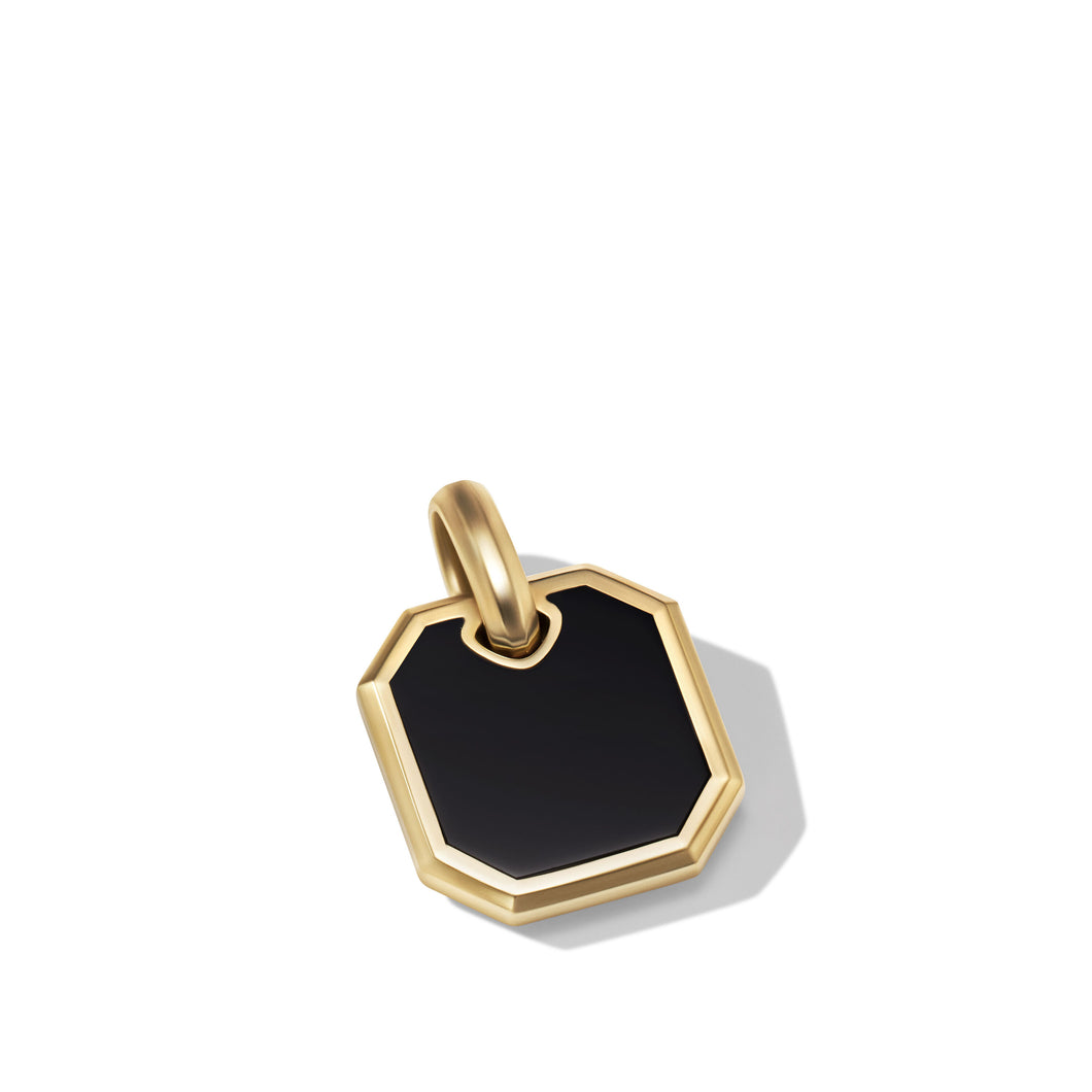 Roman Amulet in 18K Yellow Gold with Black Onyx