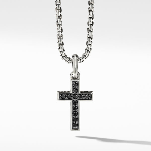 Cross Pendant with Pave© Black Diamonds