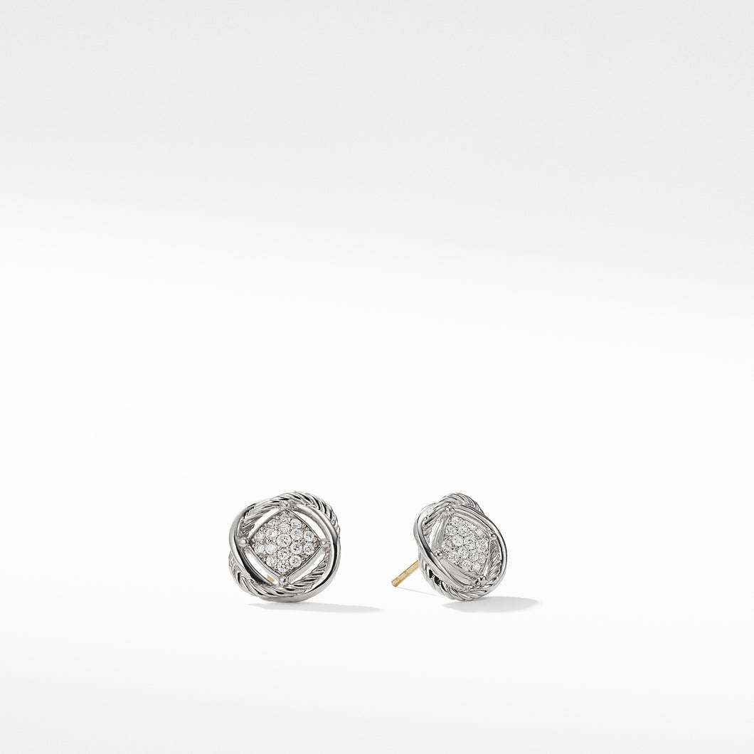 Infinity Earrings with Diamonds