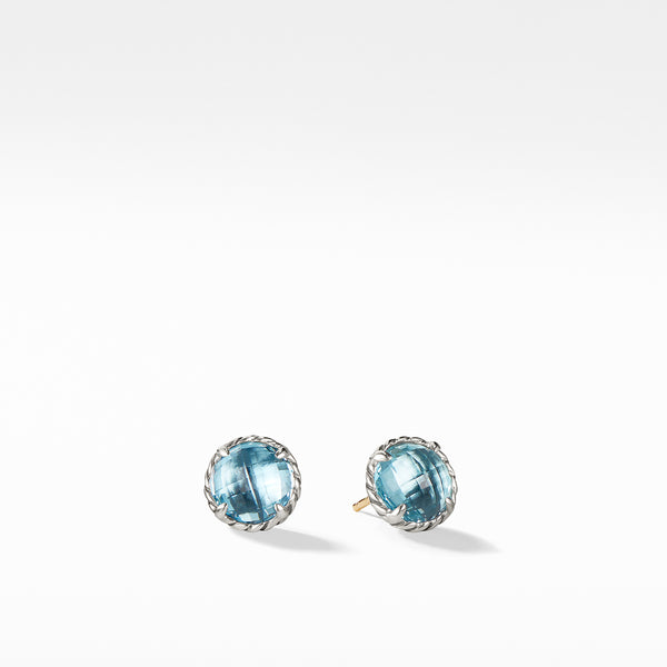 Earrings with Blue Topaz