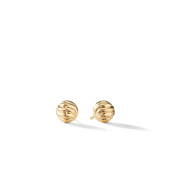 Sculpted Cable Earring in Gold