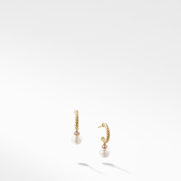 Solari Hoop Earrings with Diamonds in 18K Gold